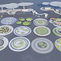 Modern Tree Pool Landscape Seat Tree Pool 3d model