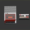 Vintage Electronic Cassette Tape Recorder With Grille Speaker And Classic Cassette