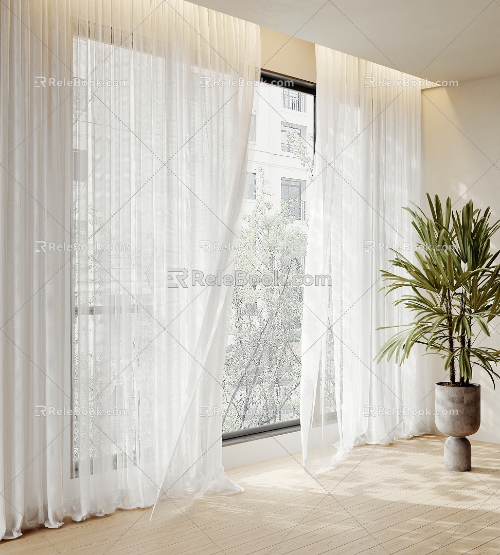 Curtains 3d model