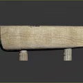 Handcrafted Wooden Boat Shaped Container With Four Legs And Rustic Design