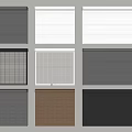 Various Roller Shutters Different Colors Textures And Design Styles For Home Use 3d model