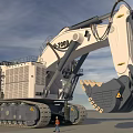 Large Crawler Excavator Model G-2000 With Massive Bucket For Construction Use 3d model