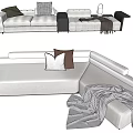 Modern Multiplayer Sofa 3d model