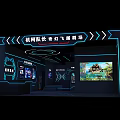 Galaxy Captain Fantasy Spaceship Themed Cinema With Immersive Sci Fi Screen Experience 3d model