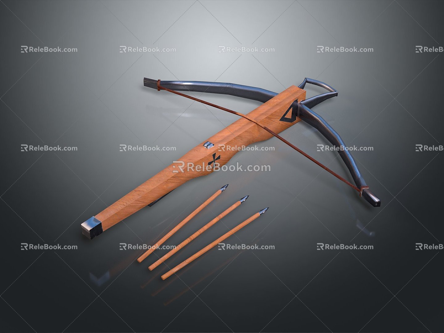 Crossbow Crossbow Crossbow Crossbow Mechanical Crossbow Shift Bow and Arrow Shoot Far Equipment Weapons High-tech Crossbow 3d model