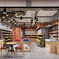 Modern Fruit Store Fruit Supermarket 3d model