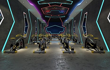 INDUSTRIAL LOFT GYM 3d model