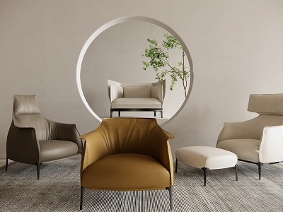 Modern Single Sofa Chair model