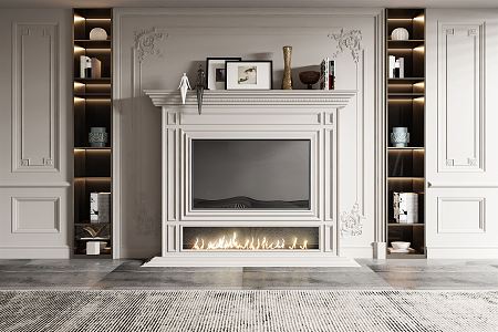 American Fireplace 3d model