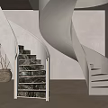 Rotary Staircase Combination 3d model