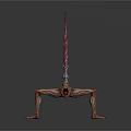Character Inspired Mythical Creature With Spiked Tail And Slender Legs