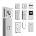 Smart Machines For Home Security Including Video Doorbell Intercom And Control Panel 3d model