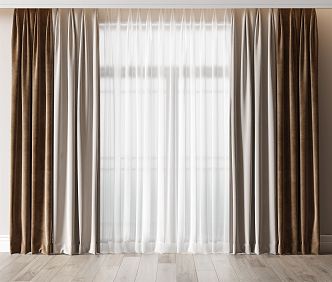 Modern Curtains 3d model