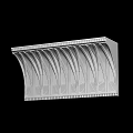 Elegant Architectural Cornice Design With Repeating Arched Patterns And Decorative Moldings