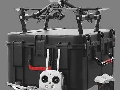 DJIInspire Dajiang UAV Aircraft 3d model
