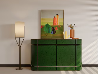 Modern Green Sideboard 3d model