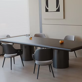 Modern table combination 3d model