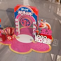 2025 Snake Year Festive Photo Check-in Spot In Mall With Red Archway Decorations