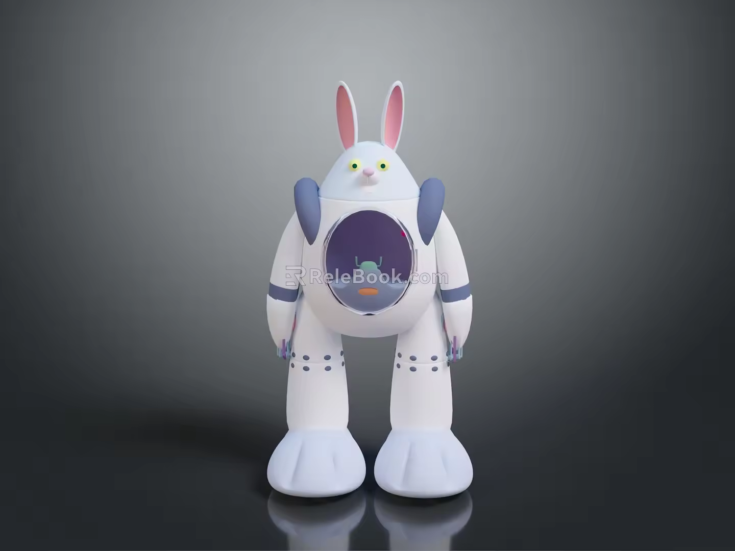 Robot Assistant Small Robot Butler Robot Butler Figure Game Figure 3d model