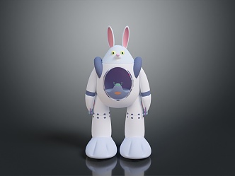 Robot Assistant Small Robot Butler Robot Butler Figure Game Figure 3d model