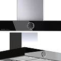 Stainless Steel Refrigerator And Black Microwave Oven As Daily Appliances