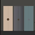 Sleek Modern Wardrobe Doors In Beige Dark Gray And Light Blue By Minotti