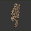 Natural Textured Stone Wood Decorative Piece With Unique Organic Rustic Structure
