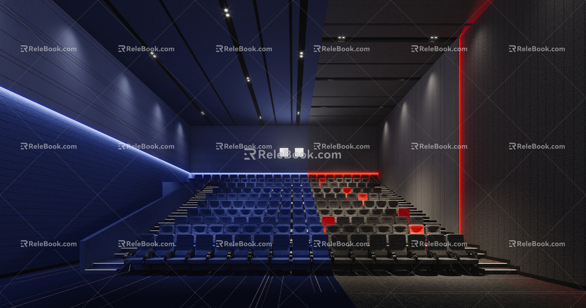 Modern Cinema 3d model