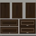 Elegant Walnut Wooden Cabinet Door Panels And Drawer Fronts Design Styles