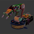 Modern robot wall robot arm mechanical arm 3d model