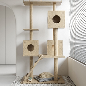 Modern cat crawler cat crawler cat nest 3d model