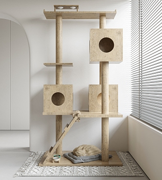 Modern cat crawler cat crawler cat nest 3d model