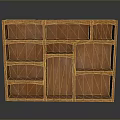 Functional Wooden Bookcase Design With Multiple Compartments Various Shapes Sizes