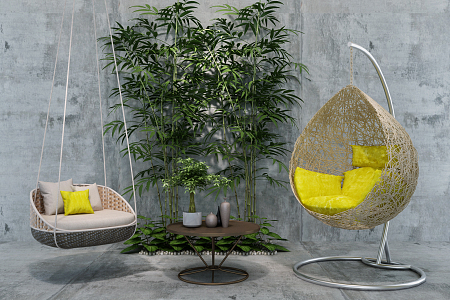 Modern Hanging Chair Hanging Chair Leisure Chair 3d model