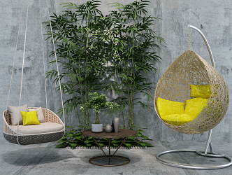 Modern Hanging Chair Hanging Chair Leisure Chair 3d model