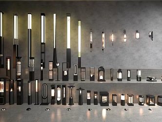 Modern landscape lamp lawn lamp garden lamp floor lamp 3d model