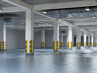 Modern Parking 3d model