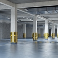 Modern Parking 3d model