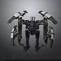 Mechanical Sci Fi Creature Design Featuring Multi Limbed Structure And Futuristic Details 3d model