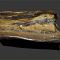 Traditional Cured Meat with Layers of Fat and Rich Golden Brown Texture