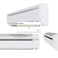 Modern White Air Conditioning Fan With Wall Mounted Design And Home Use