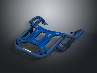 Blue Modern Storage Cabinet Rack with Space Saving Design for Home Organization Use 3d model