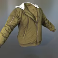 Cotton Jacket Leather Jacket Thick Jacket Clothes Down Jacket Fashion Jacket Casual Jacket Low Face Number Low Model Simple Model Game Movie Level Realism 3d model