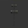 Elegant Two Tiered Candelabra With Metal Structure And Multiple Candles