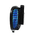 Portable Air Conditioner Fan With Blue Blades And Black Frame