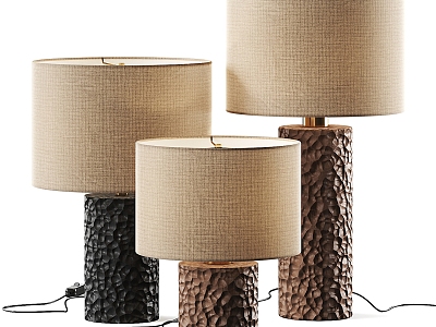 linen lampshade wooden table lamp model