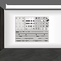 Downlights and Spotlights Various Styles on Display Wall with Different Sizes 3d model