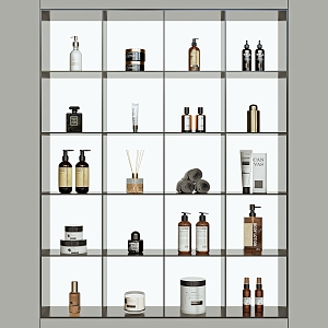 Modern toiletries 3d model