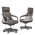 Modern Leather Office Chair With High Back Ergonomic Design And Swivel Wheels For Comfortable Use