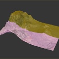 Geography, topography, mountain shape, ridge, ridge, valley, mountain range, canyon, geomorphology, mountain peak, mountain body 3d model